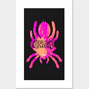 Tarantula Silhouette 61 (Tie Dye) Posters and Art